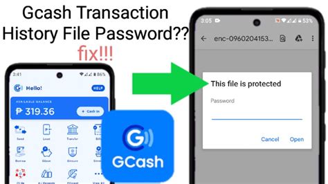 Password in gcash transaction history .